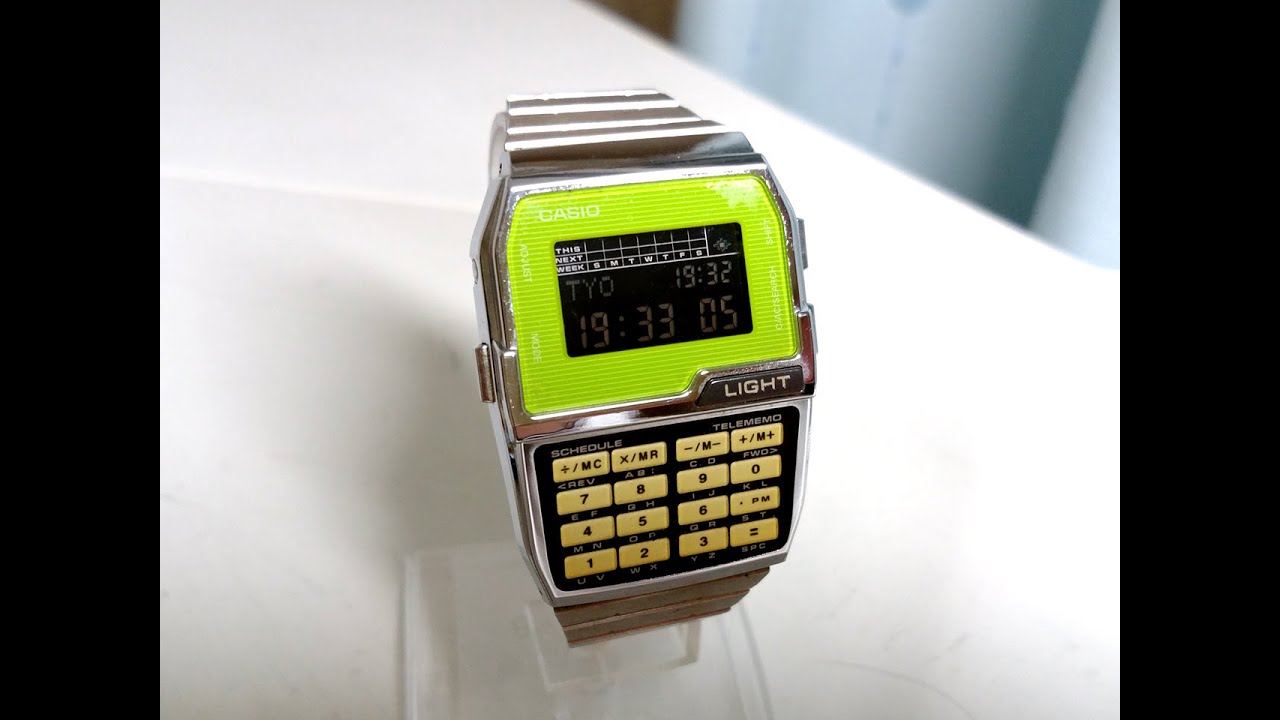 CASIO DATABANK DBC-1500 Digital Watch - YouTube