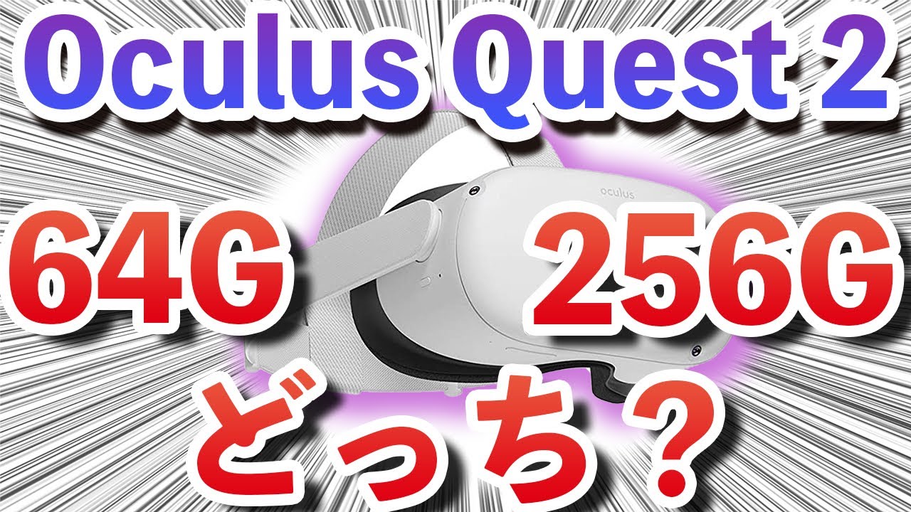 Oculus Quest 2】どっちを選べばいいの？64GBと256GBの選び方を解説