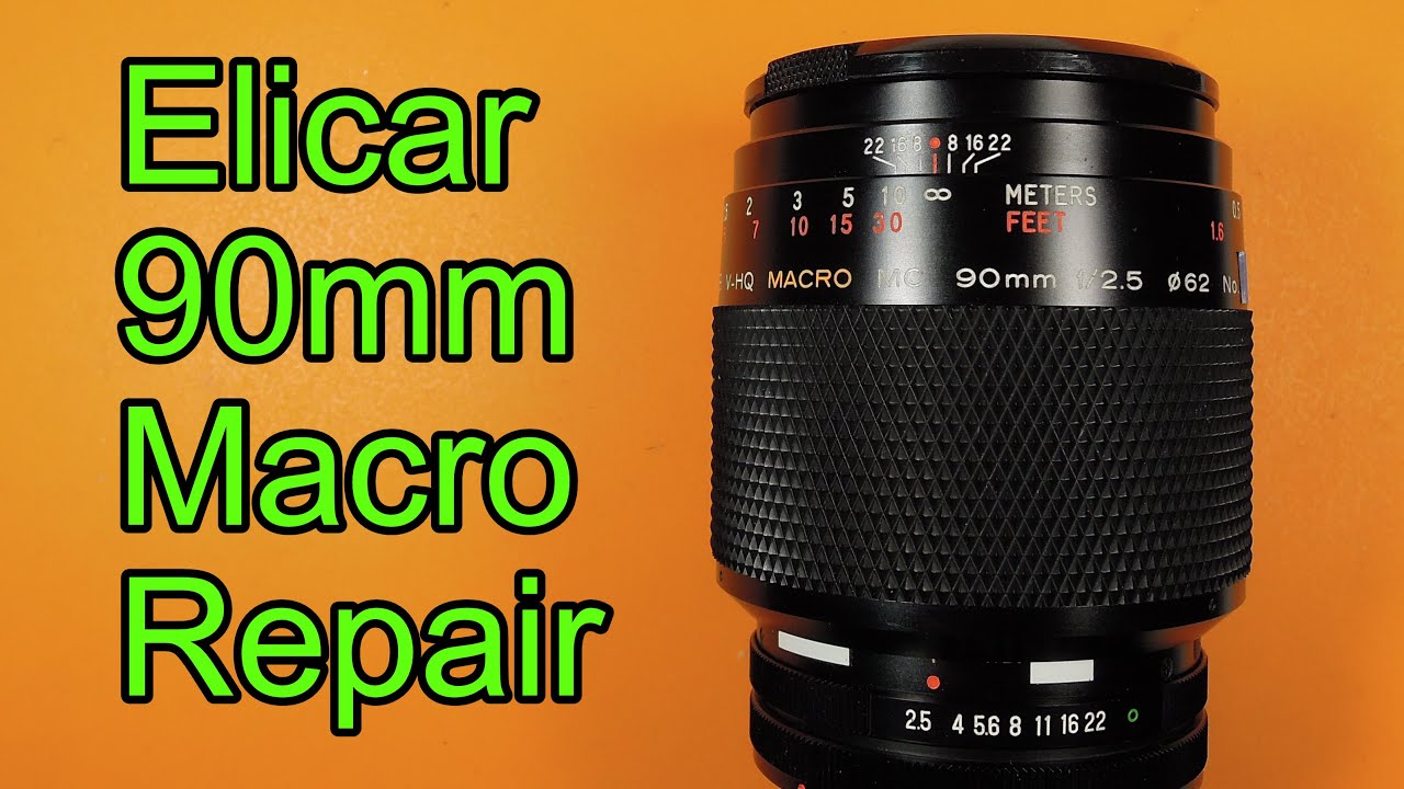 Repairing a Elicar V-HQ Macro MC 90mm F2.5 lens. - YouTube