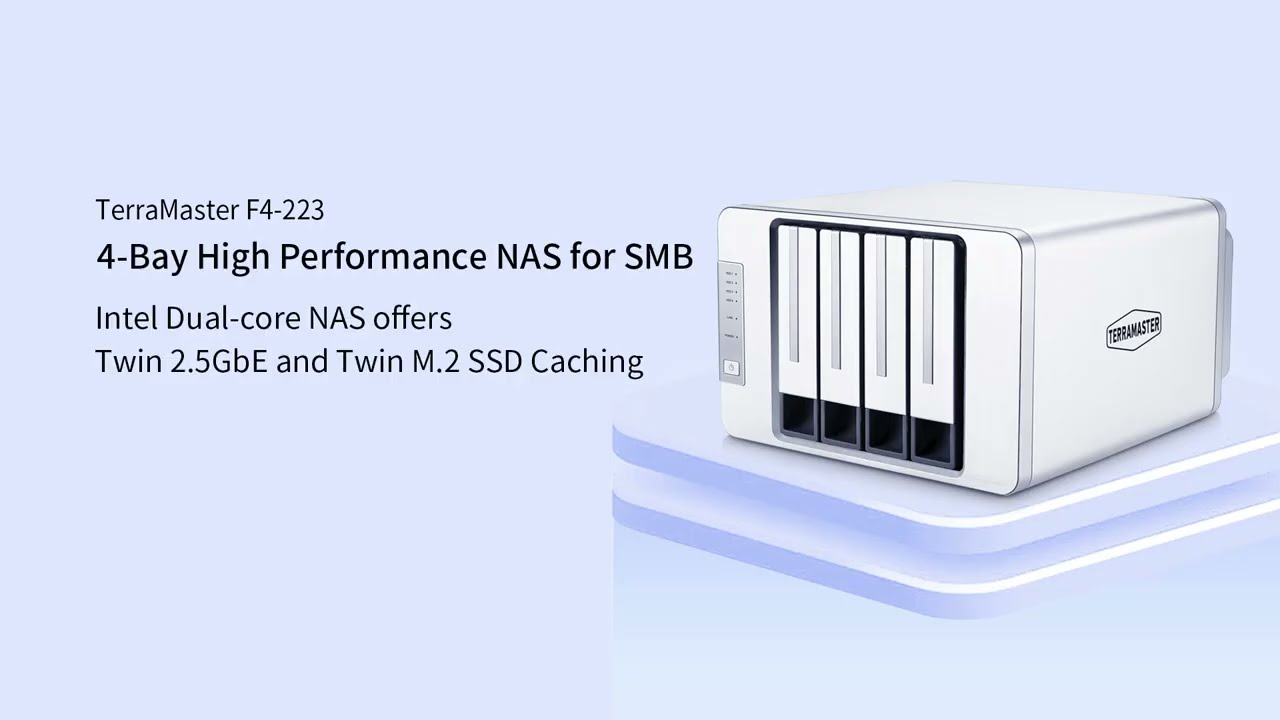 TERRAMASTER F4-223 4Bay NAS Storage High Performance for SMB with