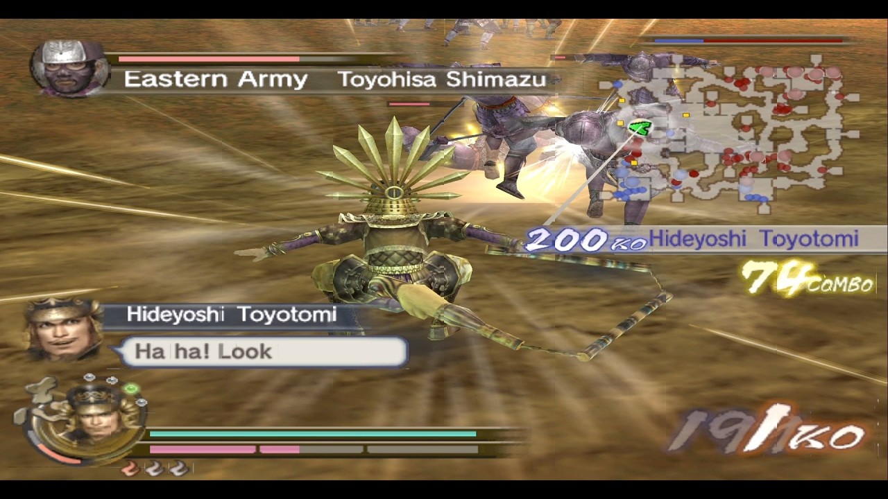 Samurai Warriors 2 (XL) - Hideyoshi Toyotomi Expert Mode - YouTube