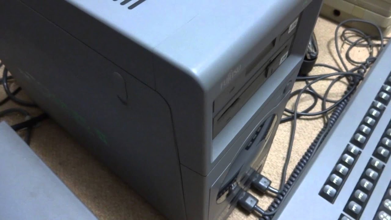 商品が届きました! : Fujitsu FM Towns II Set - YouTube