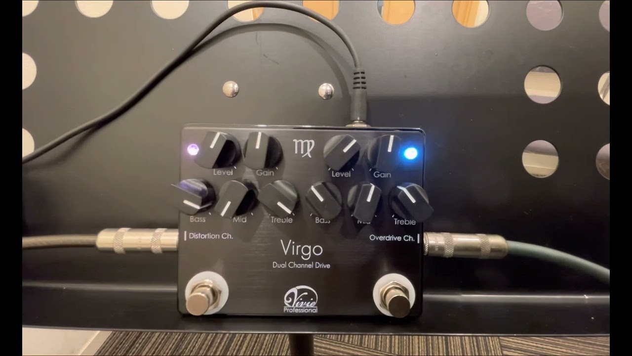 Vivie Virgo 初めましての試奏。OD+Distortion ch - YouTube