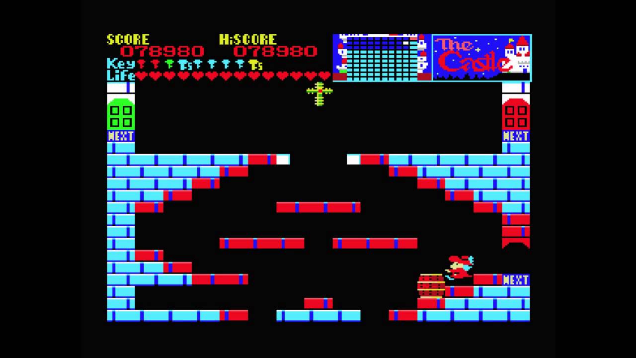 MSX] The Castle - How to pick up the Cherry - YouTube