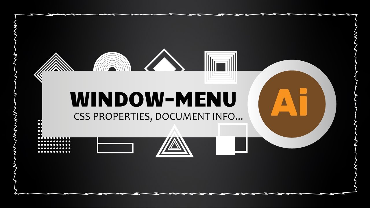 Window Menu CSS Properties, Document Info, Flattener Preview