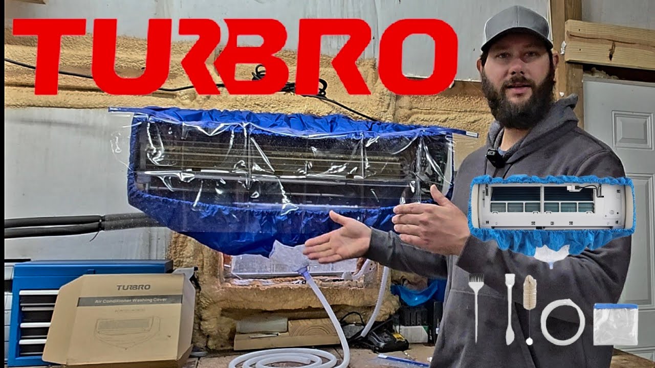 TURBRO Mini Split Air Conditioner Cleaning Kit, Waterproof Washing
