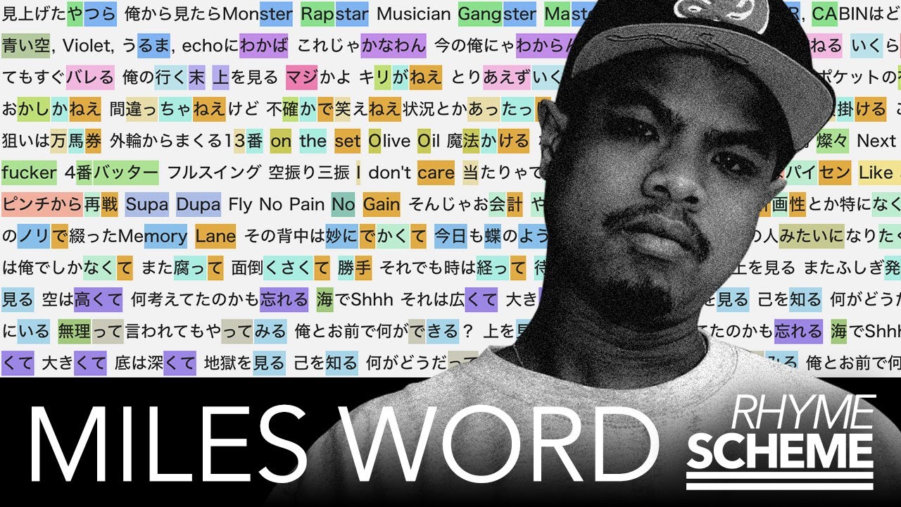 Japanese Hiphop Rhyme Scheme | WAKABA - U_Know (Olive Oli x Miles