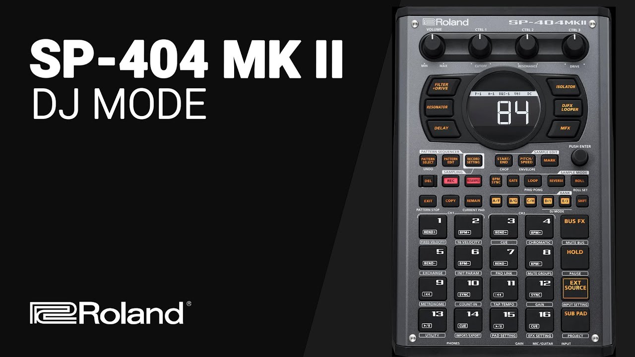 The Roland SP-404 MK II DJ MODE Deep Dive tutorial guide - YouTube
