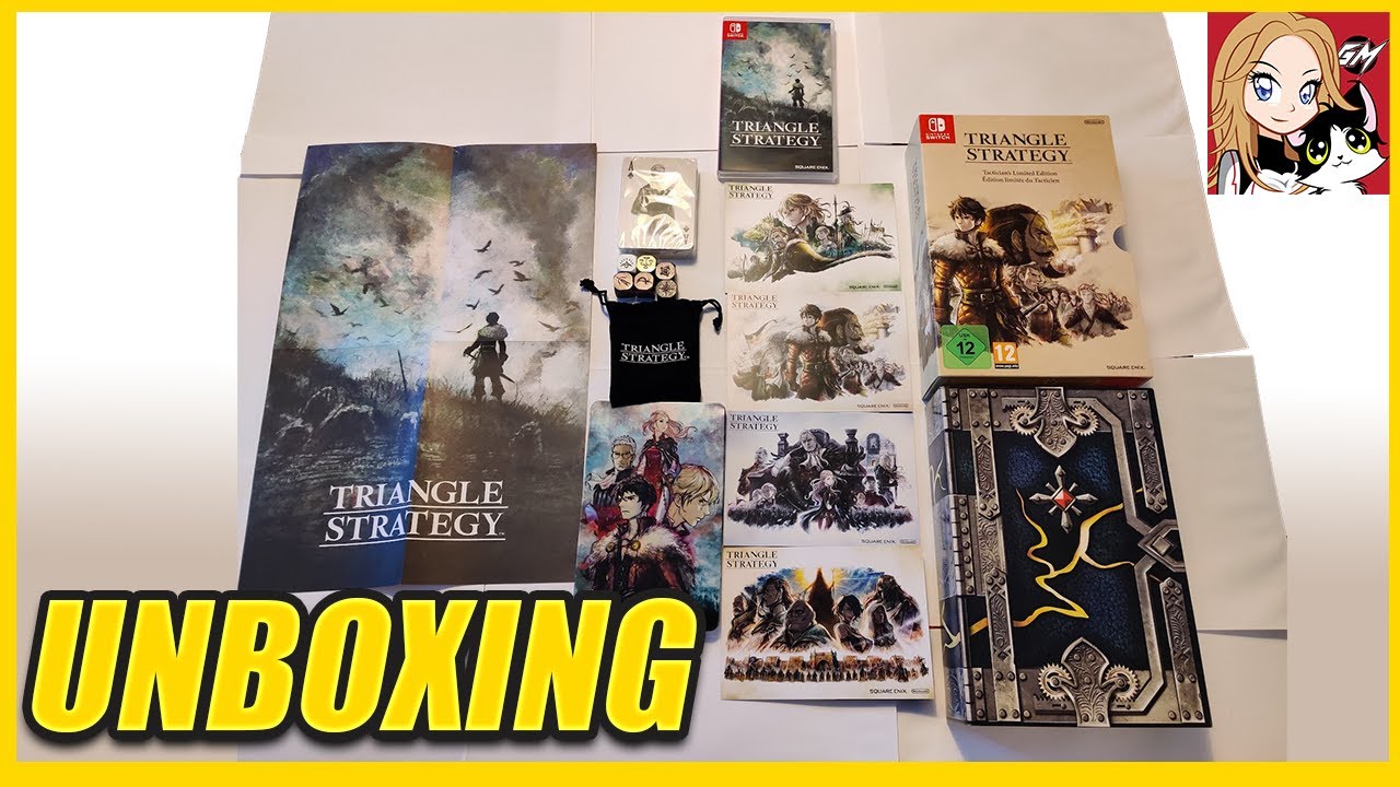 Triangle Strategy Tactician's LIMITED EDITION UNBOXING - YouTube