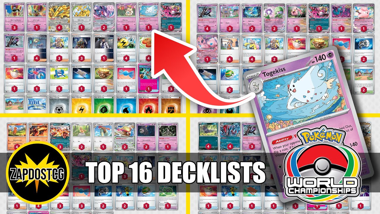 Top 16 Decklists From The World Championships 2025 (Pokemon TCG