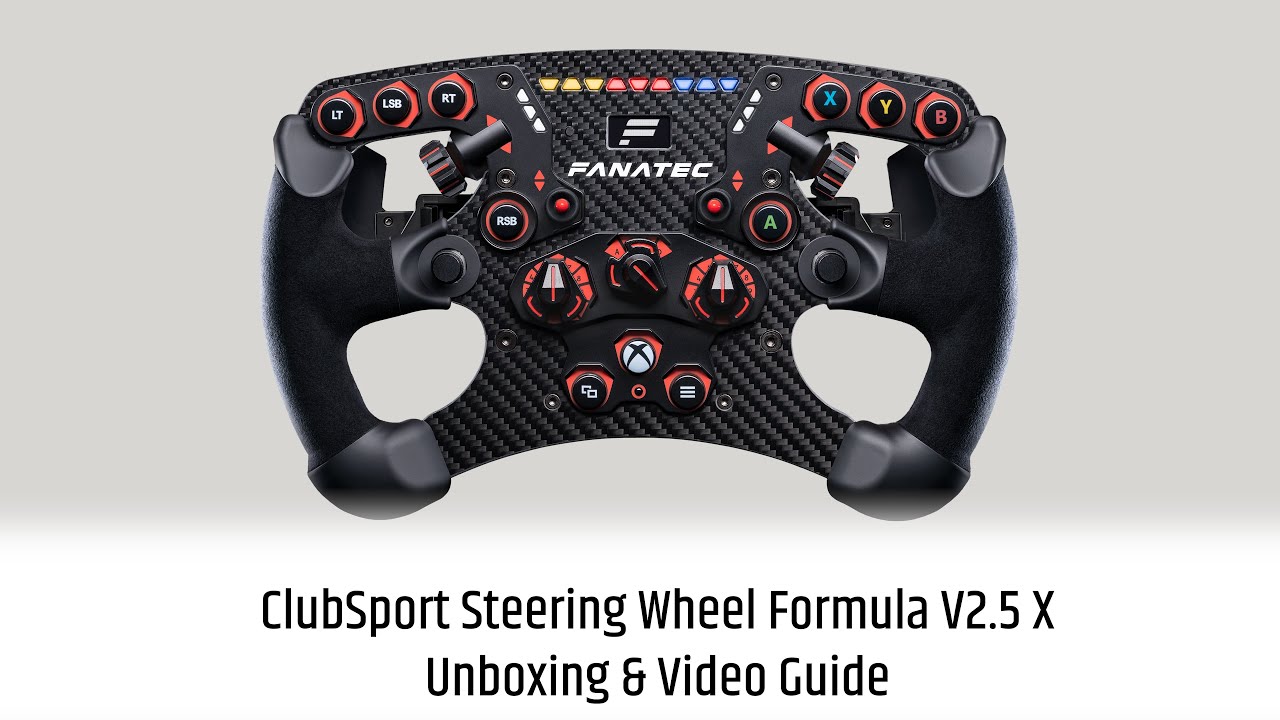 Fanatec ClubSport Formula V2.5 X QR2 Steering Wheel | Simufy