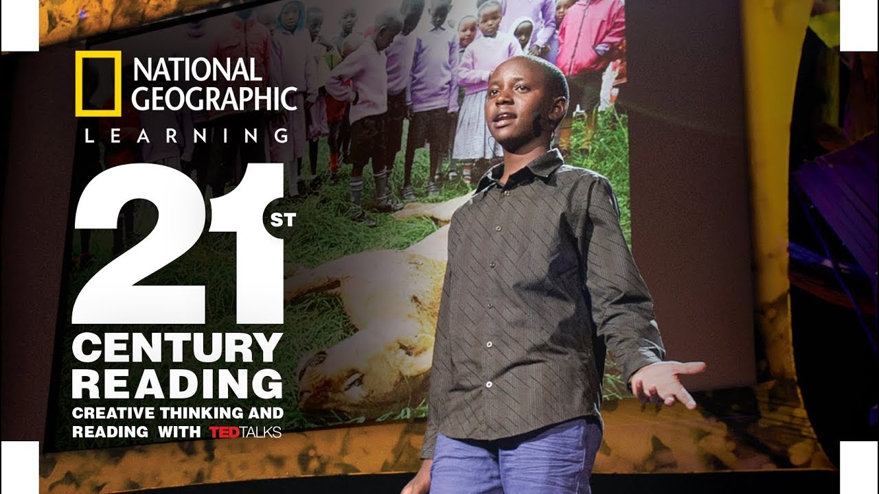 Learning English creative thinking and reading with TED Talks