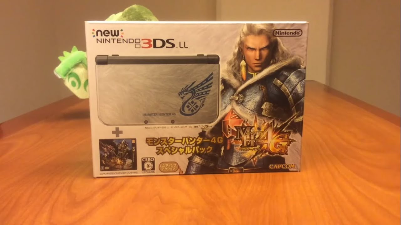 Unboxing] New Nintendo 3DS LL Monster Hunter 4G Special Pack / New