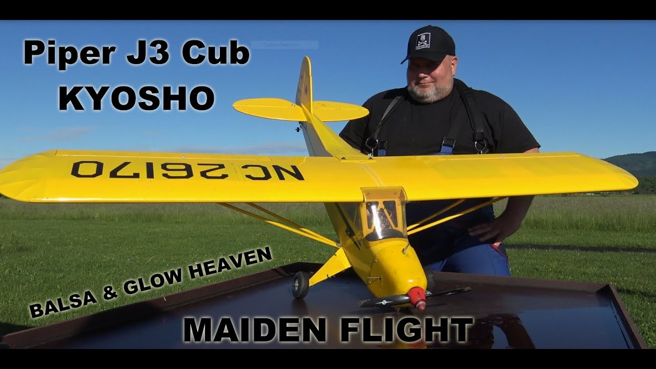 KYOSHO Piper J-3 Cub 50 EP 1800mm ARF with SAITO four stroke glow