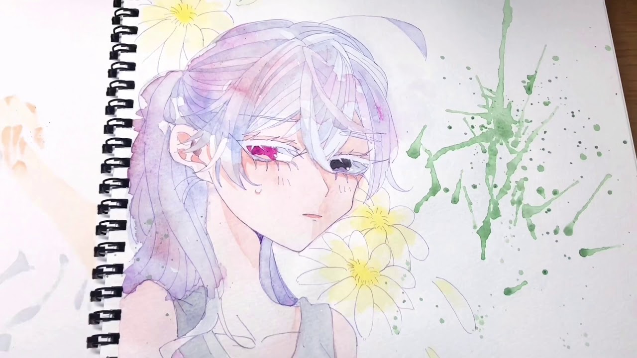 スケッチブック約3冊分のイラスト紹介 - YouTube