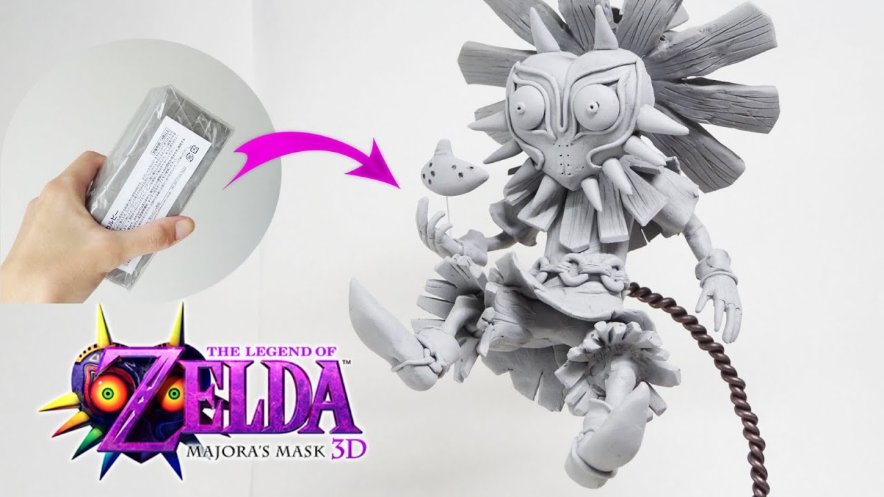 ゼルダの伝説】粘土で”スタルキッド”のフィギュアを作ってみた！/ I