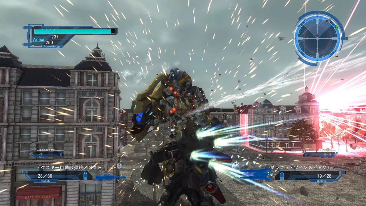 地球防衛軍5 DLC2 M2 対エイリアン4 INF 初期体力フェンサー - YouTube