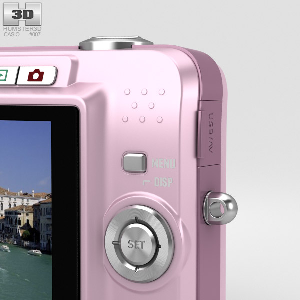 Casio Exilim EX- Z1050 Pink 3D model - Download Photo camera on