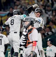 阪神・佐藤輝明が特大8号3ラン リーグ単独トップ 自己最多タイの月間