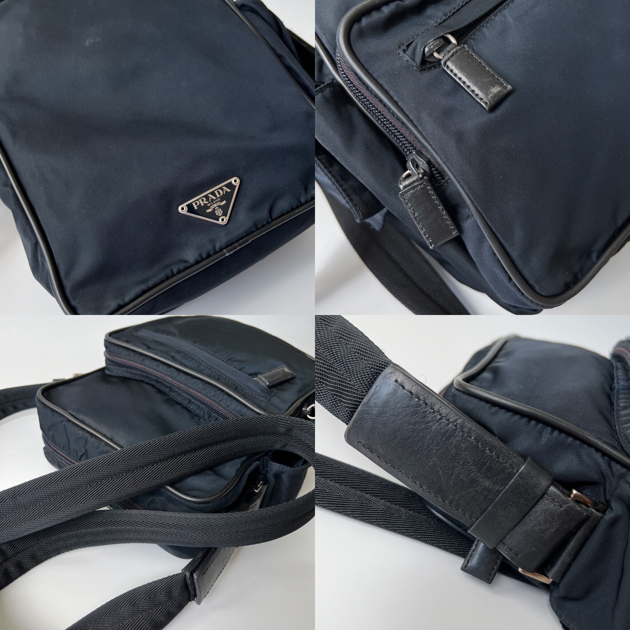 PRADA Authentic Vintage 90s Nylon Crossbody Bag - Etsy