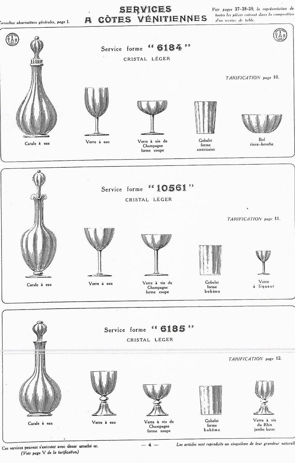 Baccarat Crystal CATALOGUE 1916, 99 Pages to Download, Digital