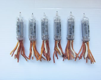 時計用 IN-16 中古ニキシー管 6 個 / テスト済み / 100% 動作 / 1