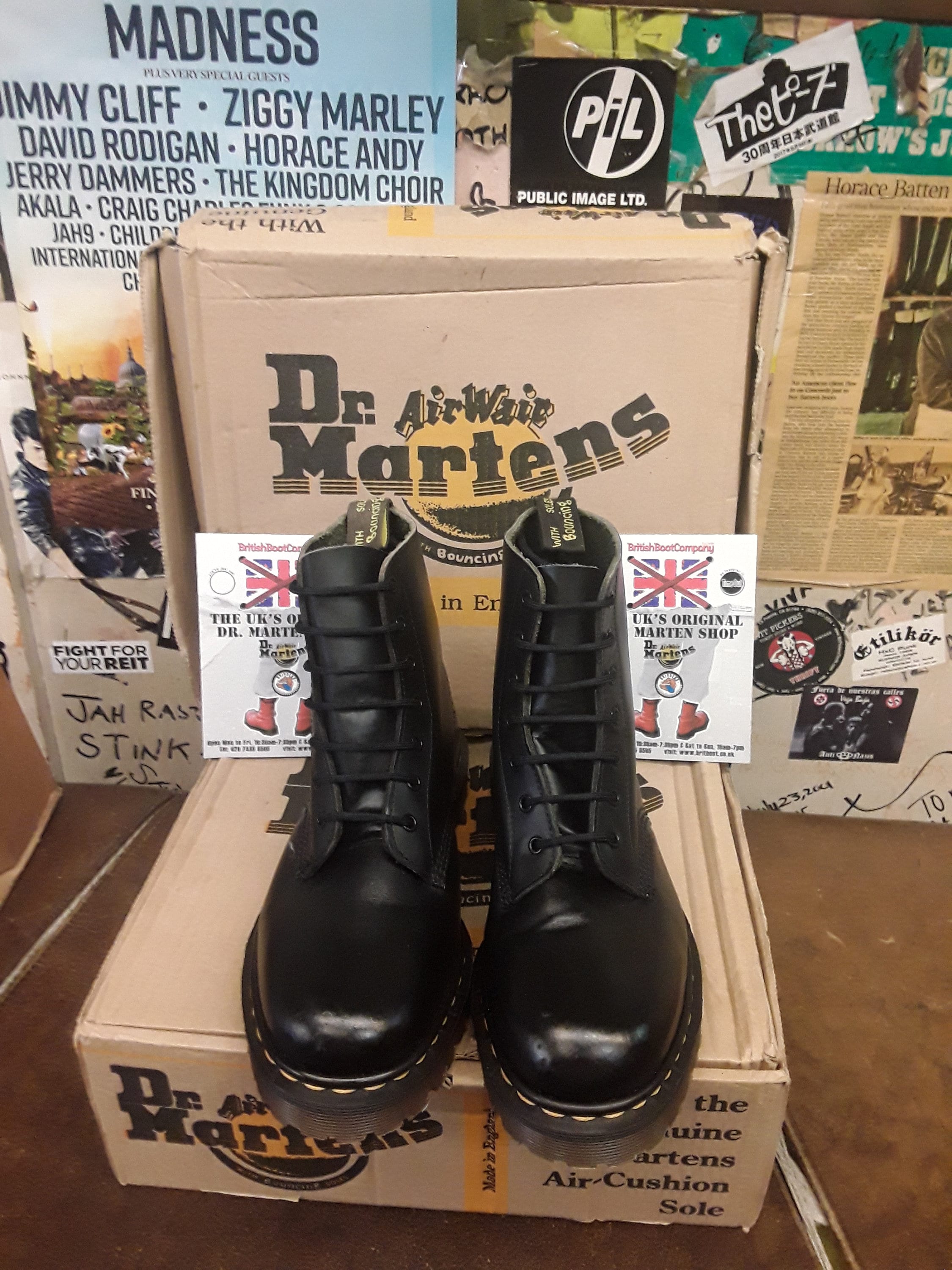 Dr Martens 8248 Black 7 Hole Made in England Various Sizes - Etsy