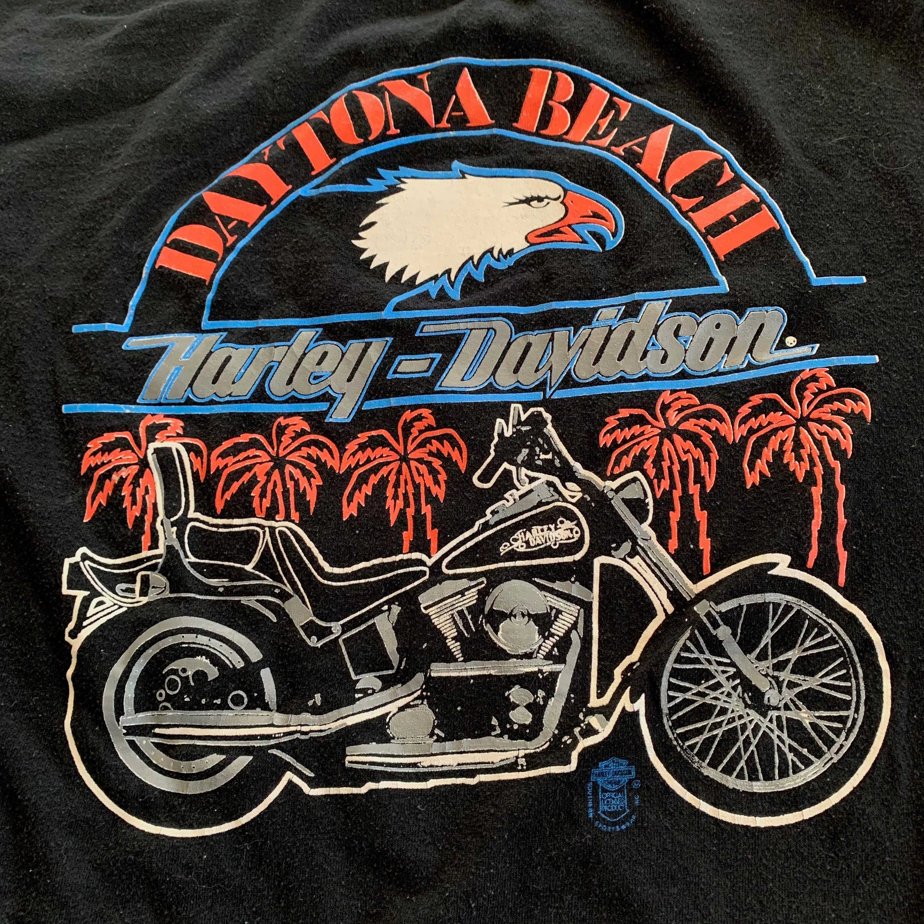 Vintage 80s Harley-davidson Daytona Beach T-shirt Made in USA