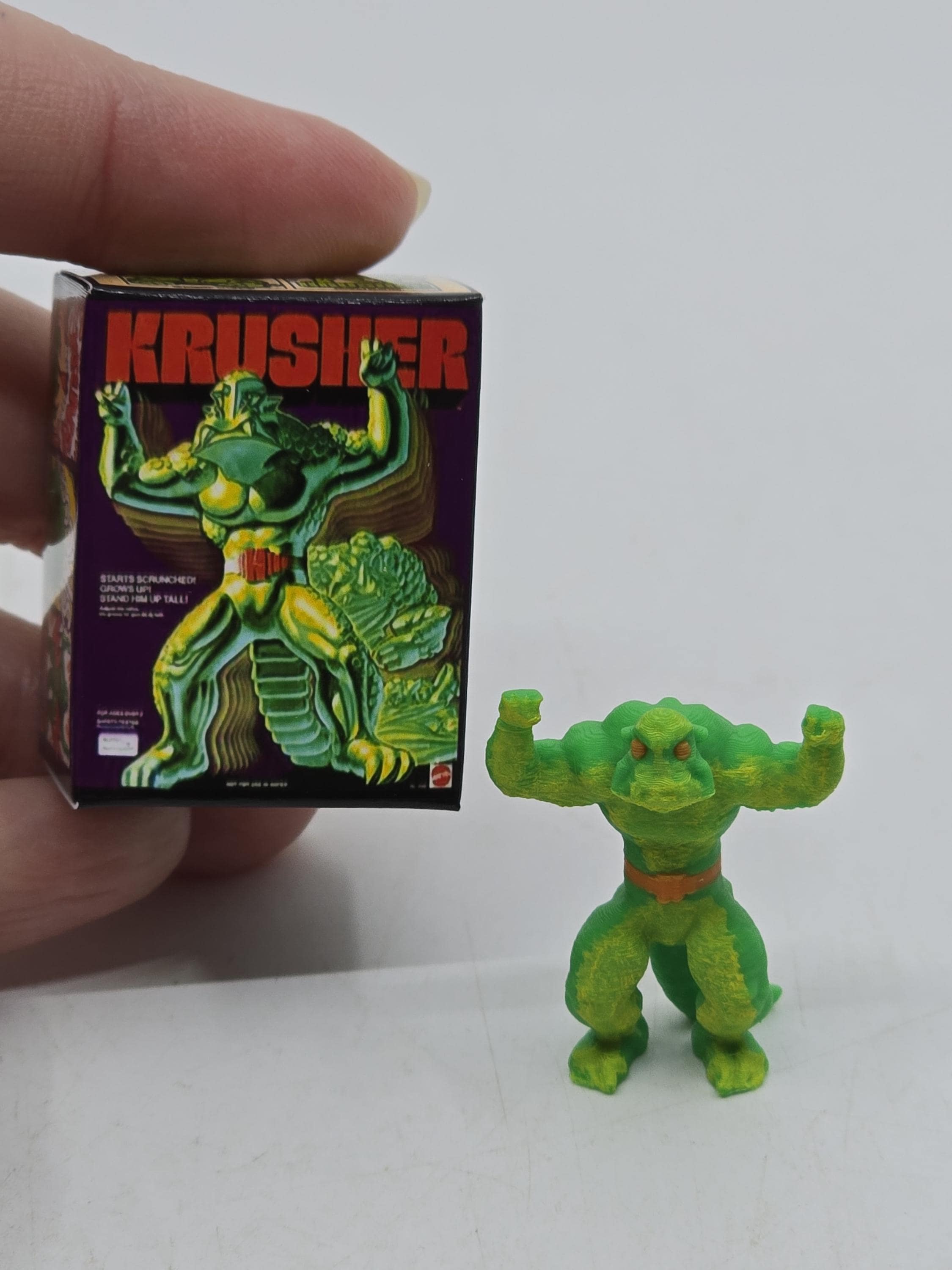 1:12 Scale Krusher Green Monster Custom 3D Print Figure With or Wo