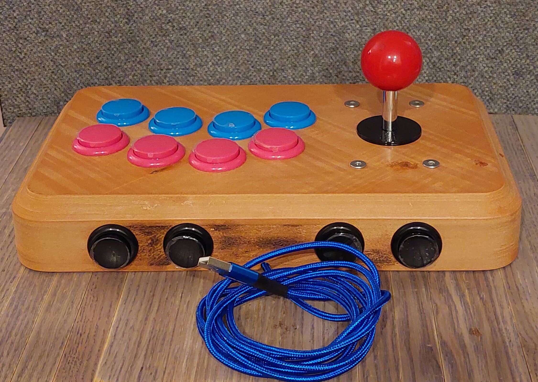 SANWA 12-button Arcade Stick With Pico Fighting Board - Etsy