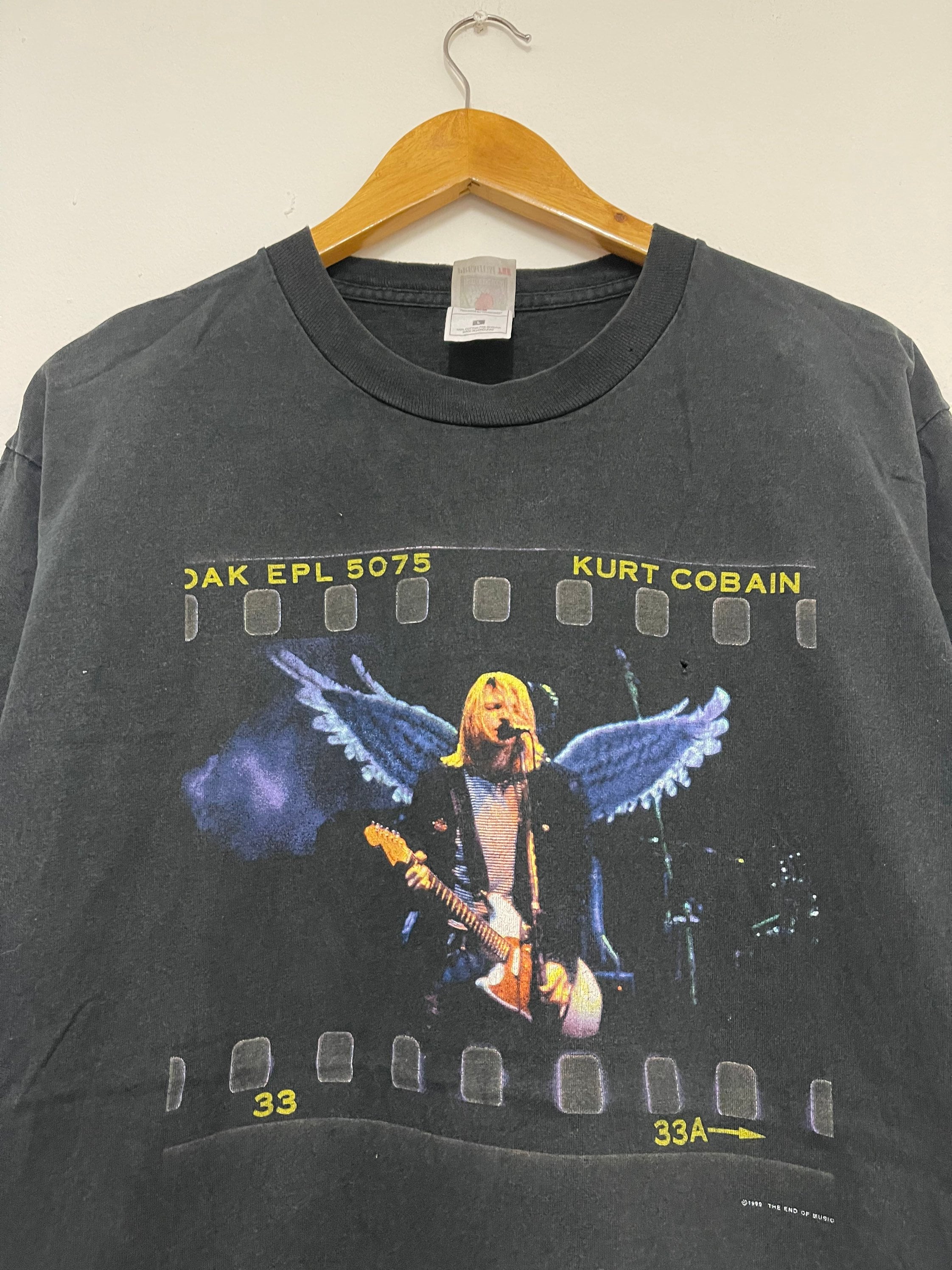 Vintage 90s Kurt Cobain “ End of Music 1999 T-shirt / Grunge