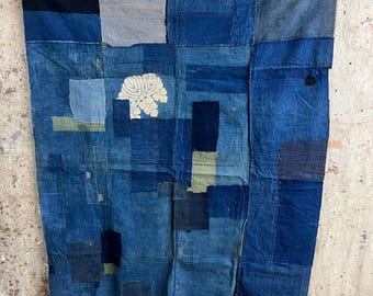 ヴィンテージの日本製藍染めボロ布 #3410 - Etsy 日本