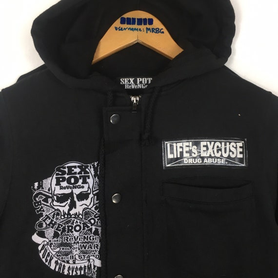 Vintage Sex Pot Revenge Jacket With Hoodie - Etsy Finland