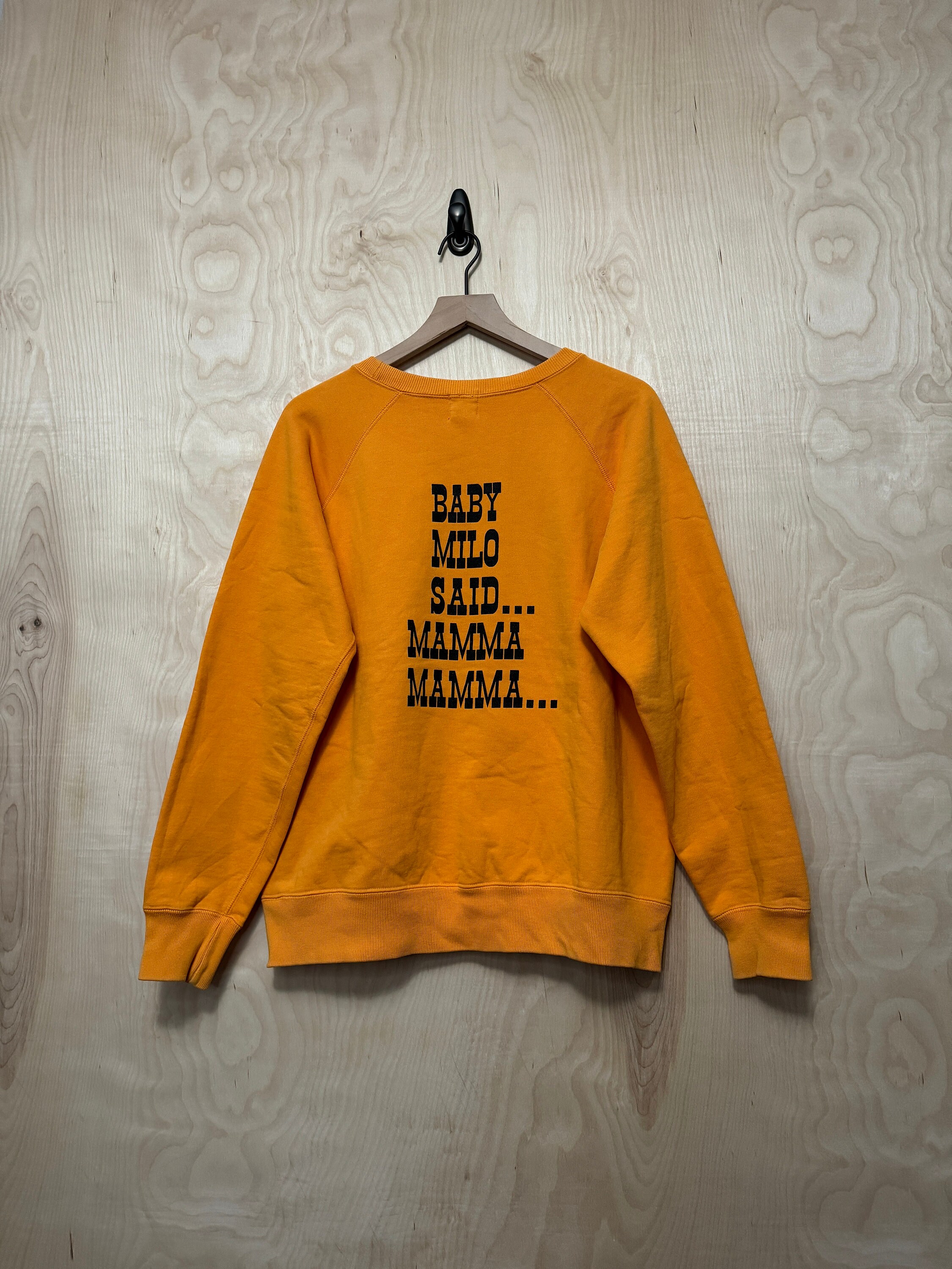 Vintage Y2K Bape Baby Milo Said Mamma Double Sided Orange Cotton