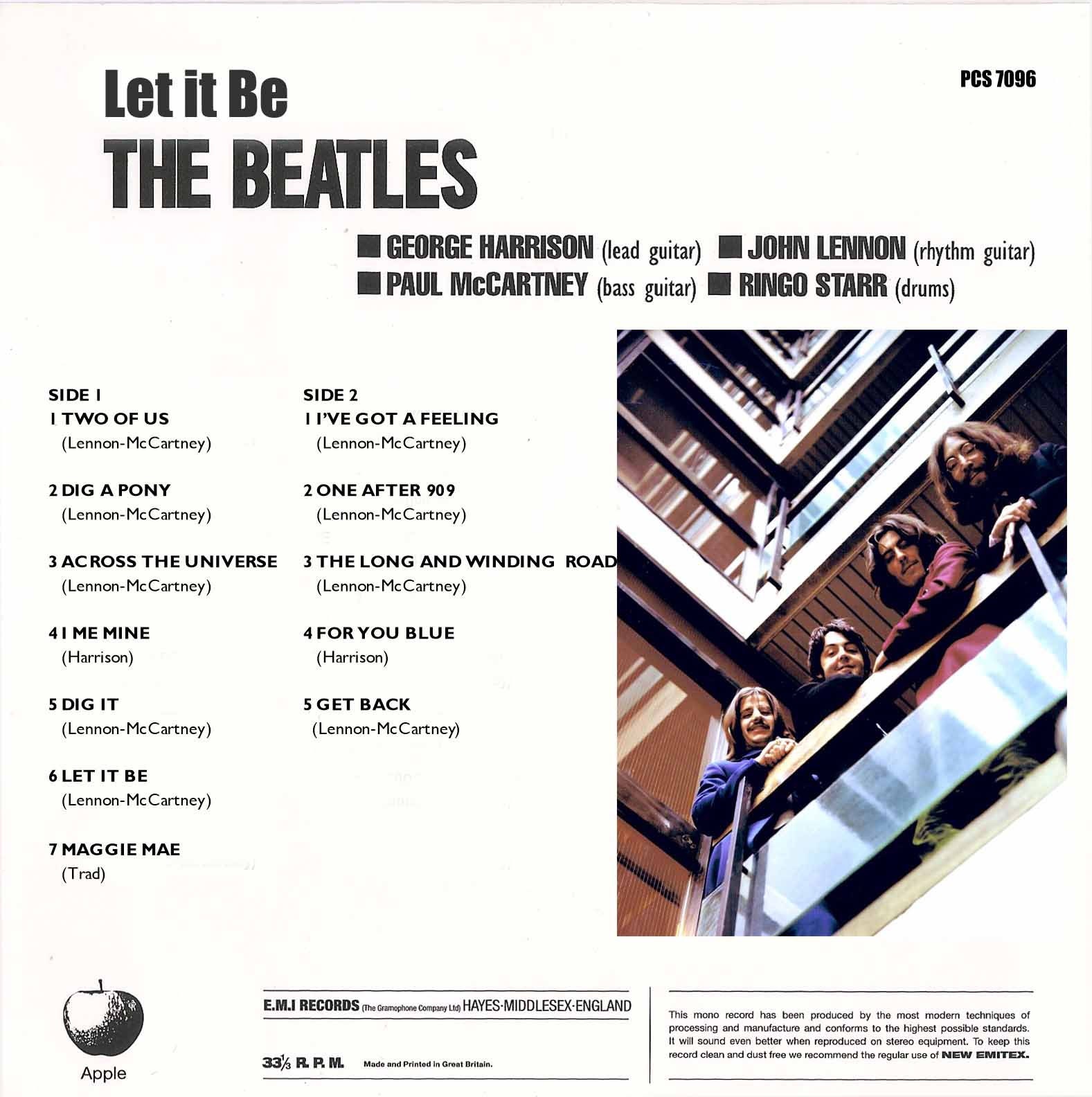 Beatles Rare Alternate Let It Be Get Back Artwork Cover LP Vinyl
