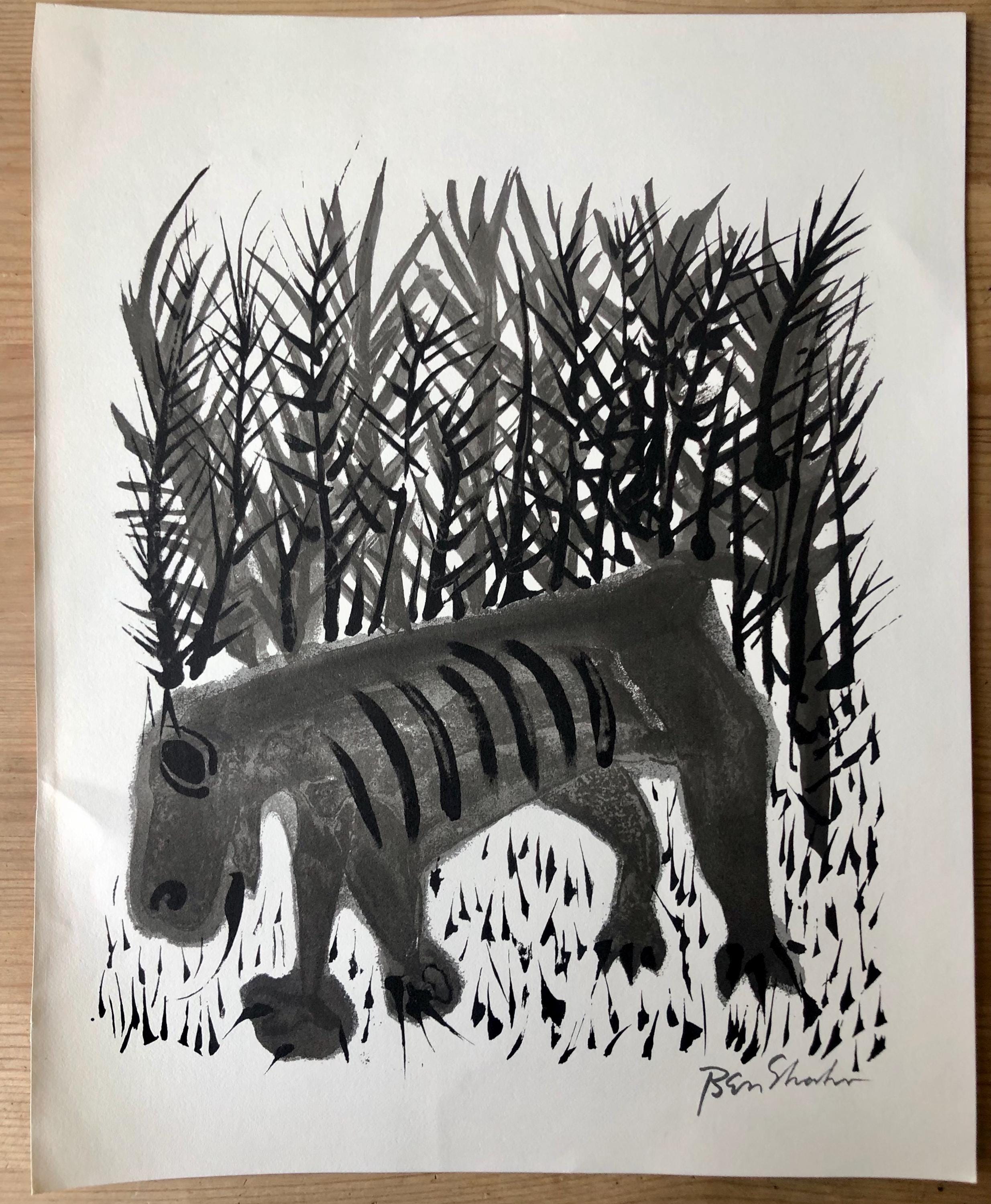 1974年 ベン・シャーン リトグラフ版画『For the Sake of a Single