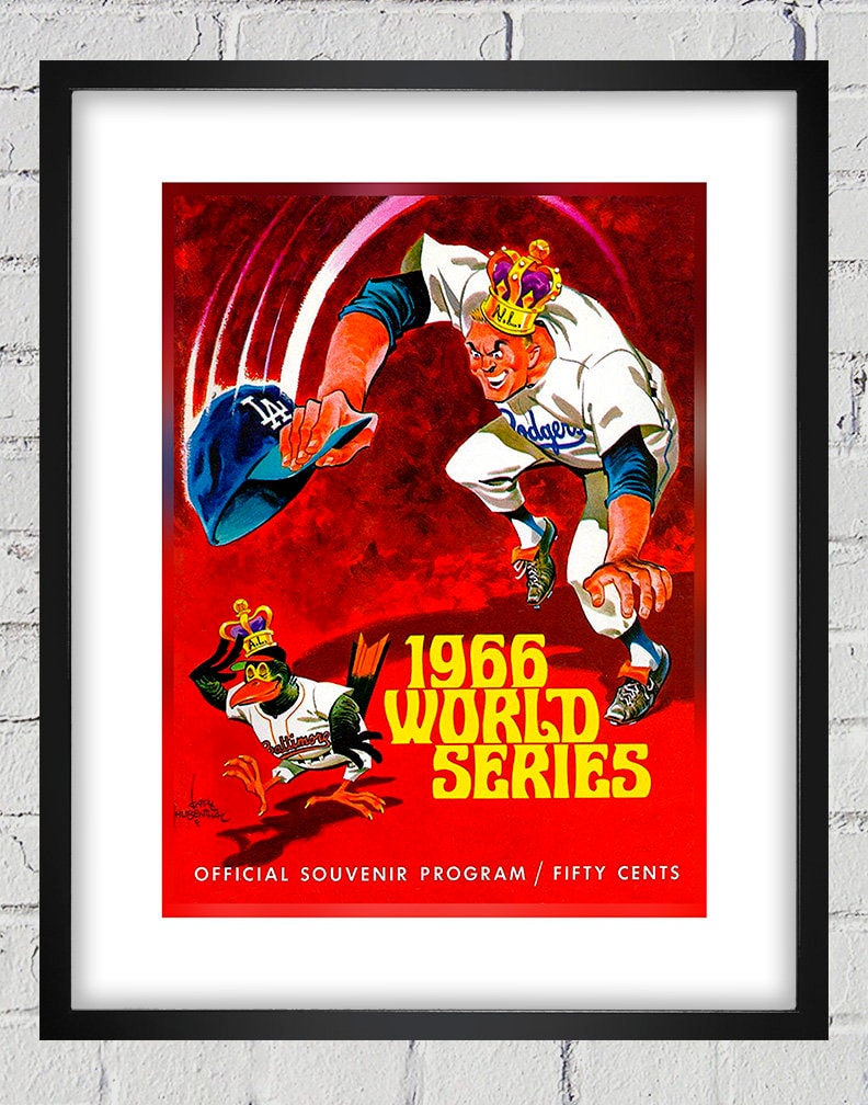 1966 Vintage Los Angeles Dodgers - Baltimore Orioles World Series