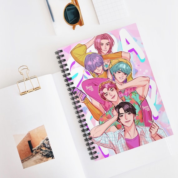 K-pop Demon Hunters Saja Boys School Spiral Notebook - Ruled Line