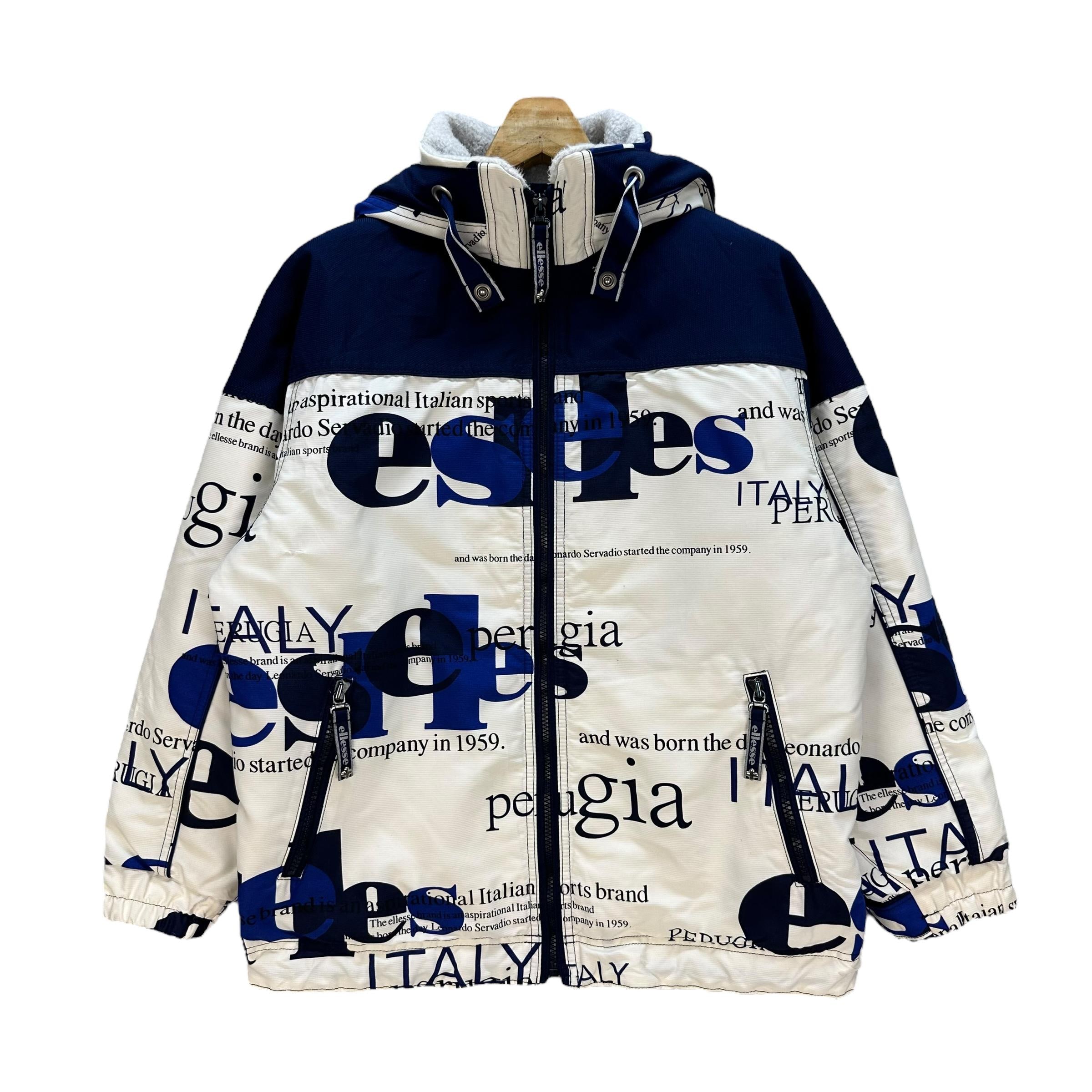 Vintage Ellesse X Goldwin All Over Print Big Logo Ski Jacket Size