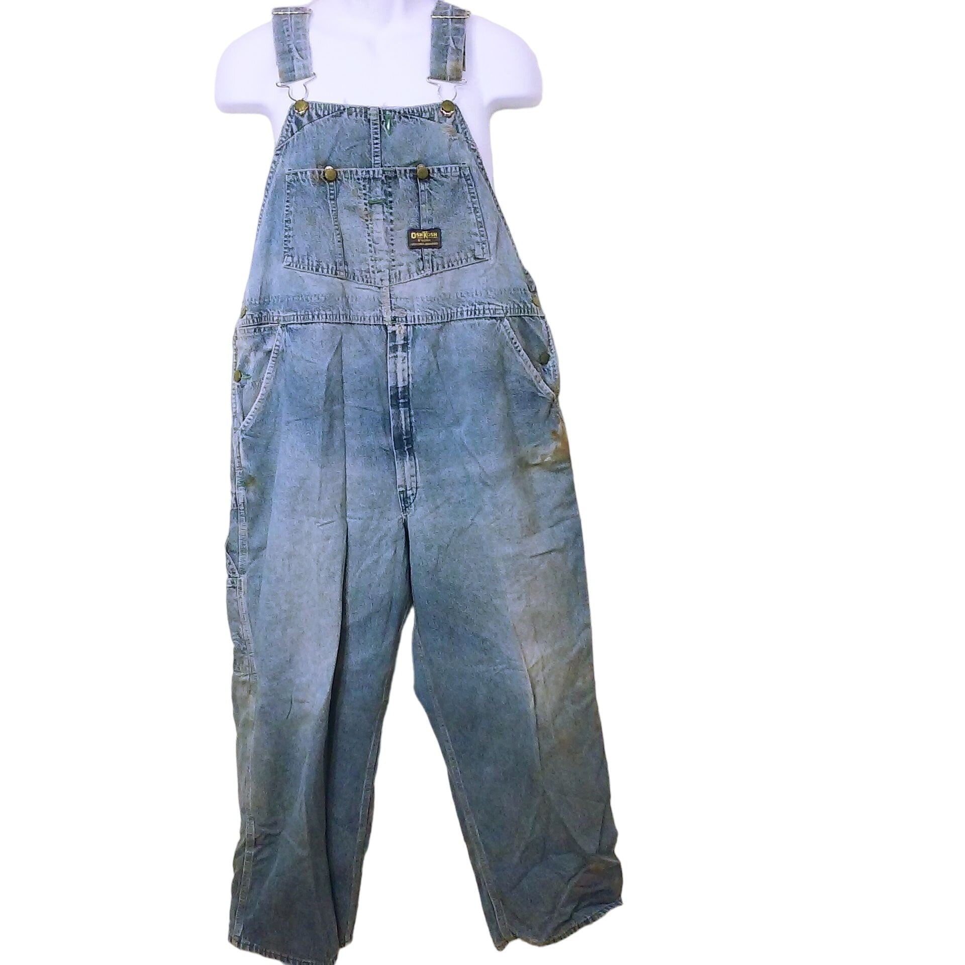 Vintage 60s-70s Osh Kosh B'gosh Denim Overalls Men's-40x28