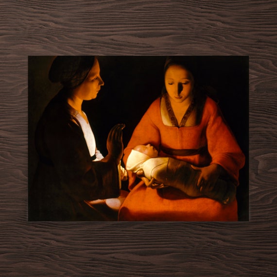 Fine Art Print - the Newborn Child by Georges De La Tour - Georges