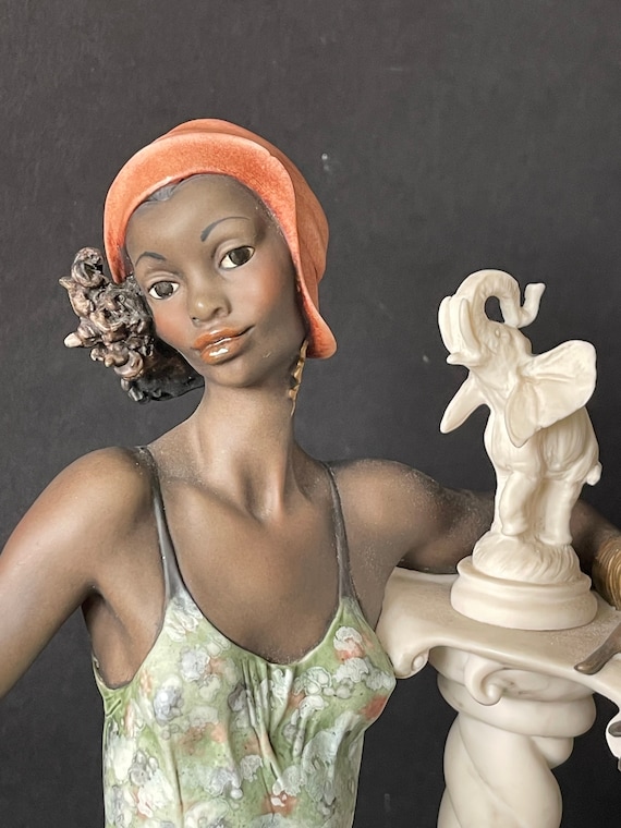 Florence Giuseppe Armani Rare Figurine Limited Edition BLACK LADY