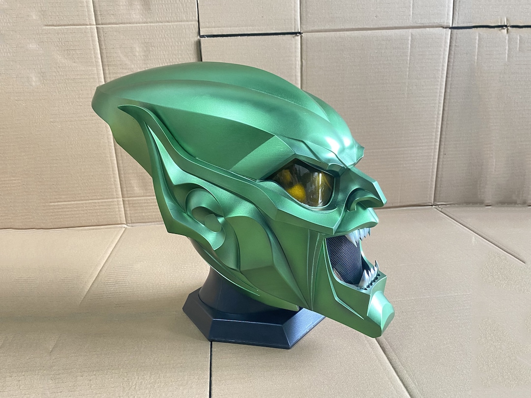 グリーンゴブリンマスク グリーンゴブリンコスプレヘルメット グリーン