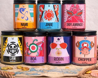 Devil Fruit Nails - One Piece - Almond Nails - Anime Nail - Akuma