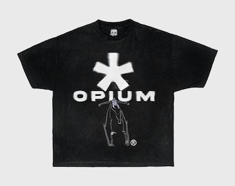 Opium Graphic Streetwear T Shirt Holiday Men Unisex Cotton Gift