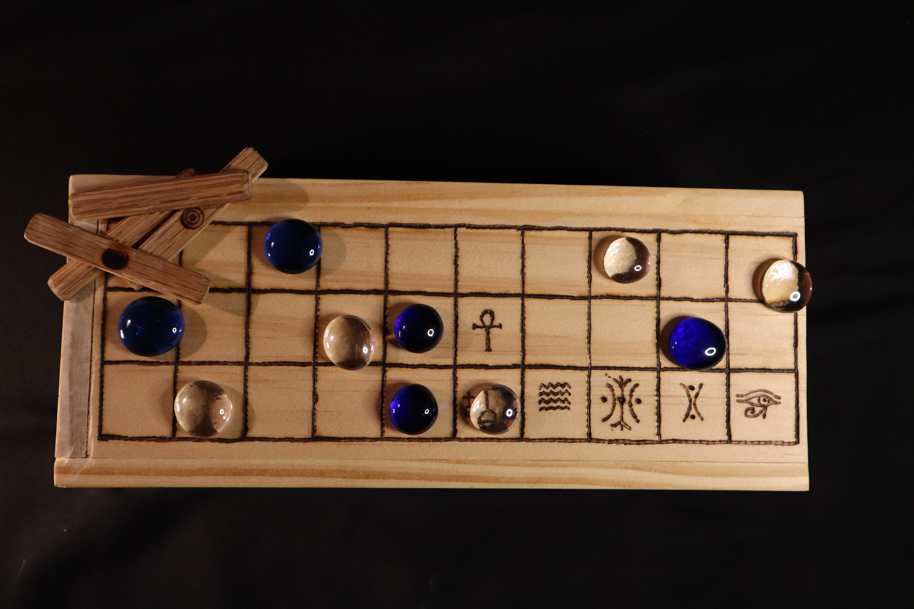 セネト、引き出し付き古代エジプトのボードゲーム - Etsy 日本