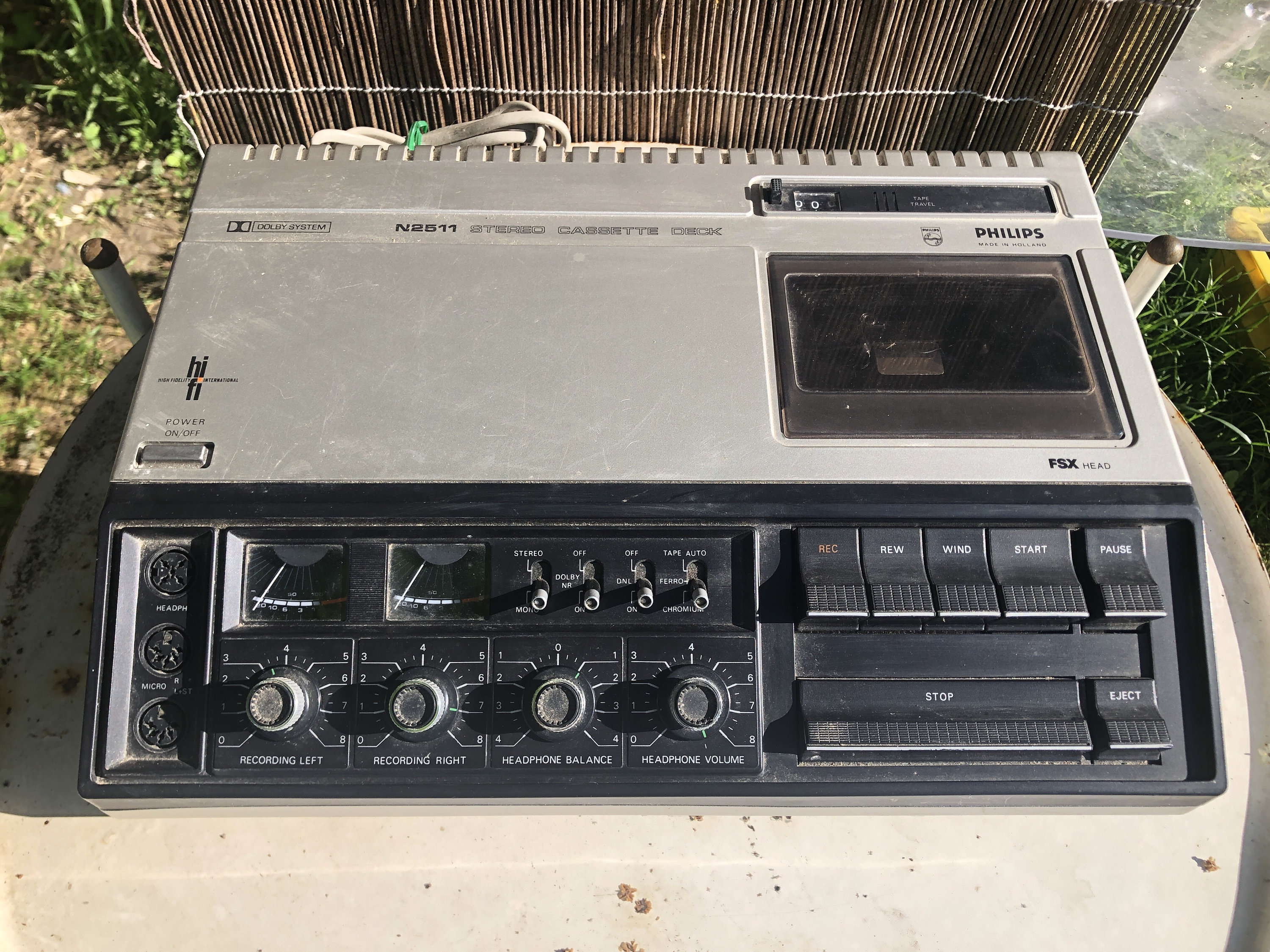 Old PHILIPS N2511 Cassette Player Recorder K7 Vintage #A714 - Etsy