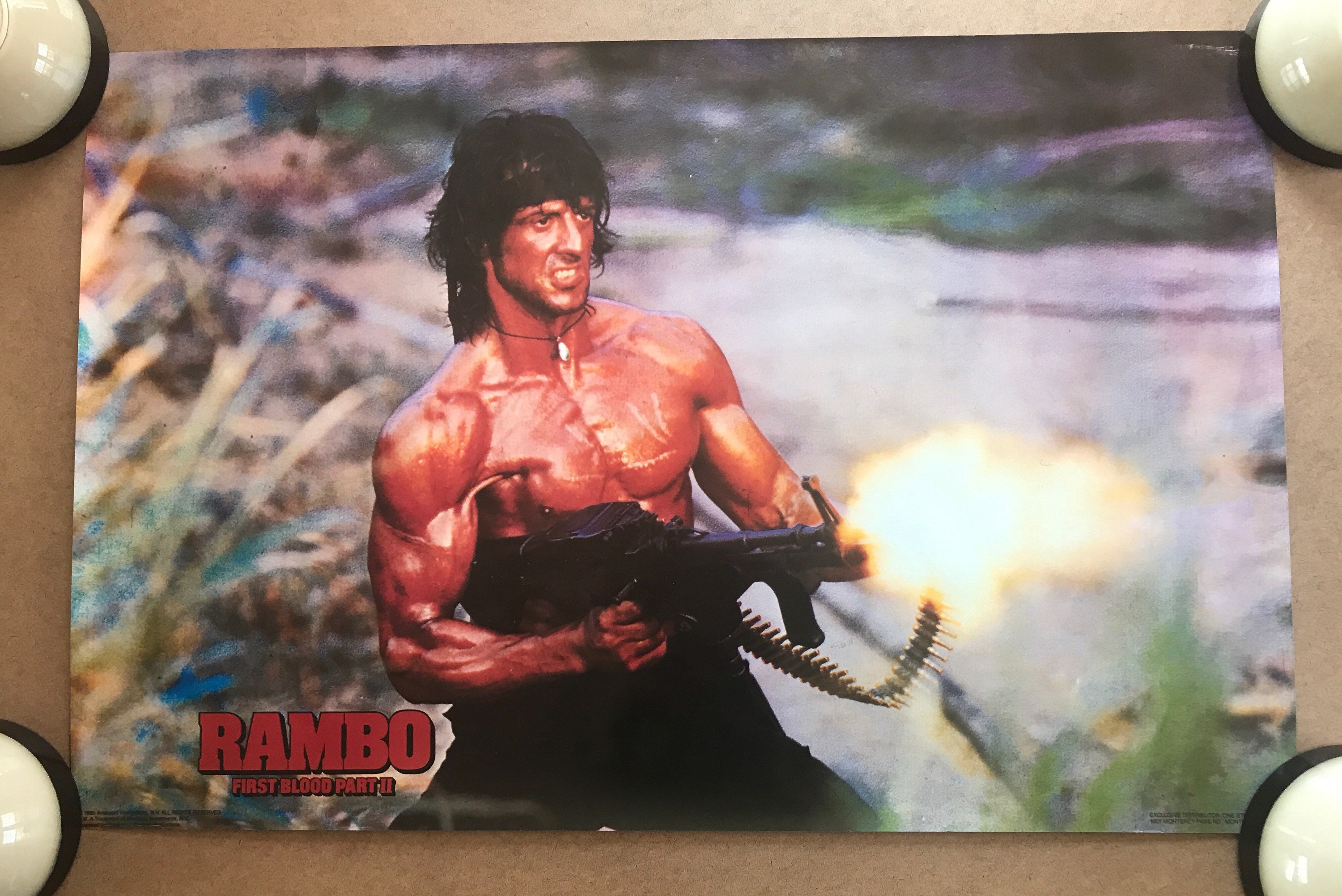 ヴィンテージ オリジナル 1980 年代 ランボー ファースト ブラッド