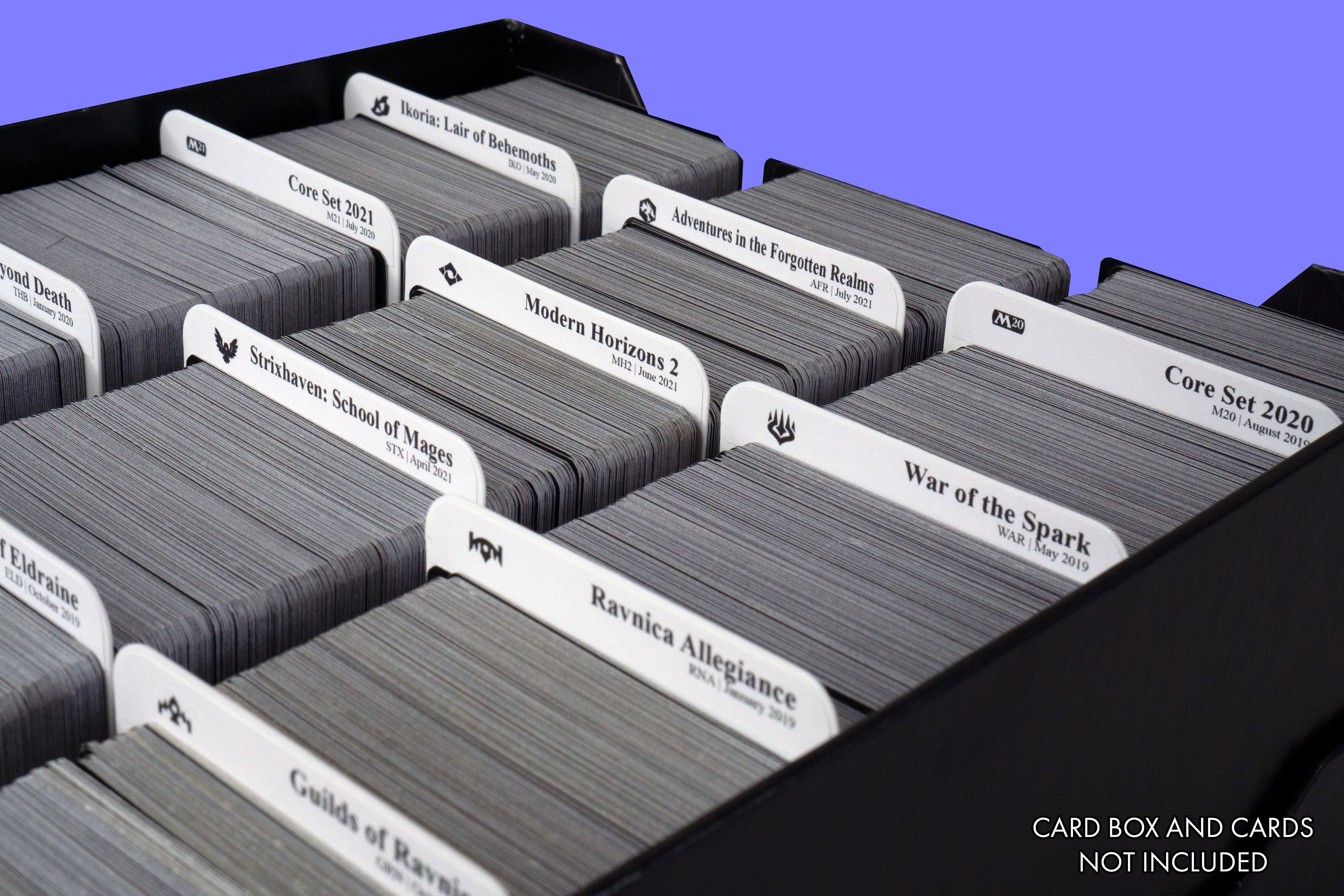 Sort MTG by Expansion Sets | Trading Card Dividers W/ FREE Labels