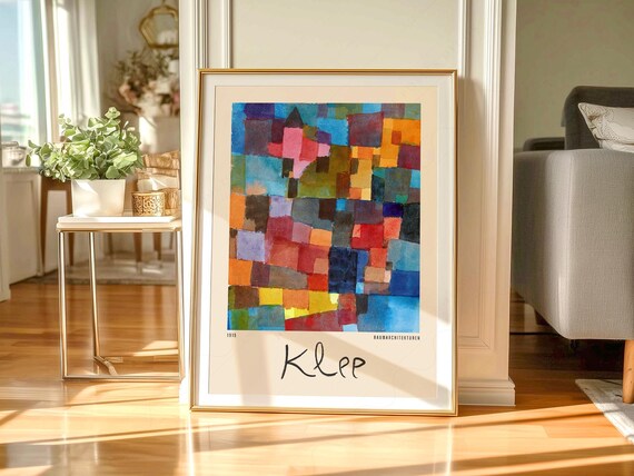 Paul Klee Bauhaus Exhibition Poster, Abstract Colorful Art Print
